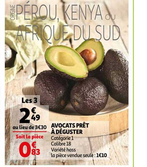 avocats prêt à déguster