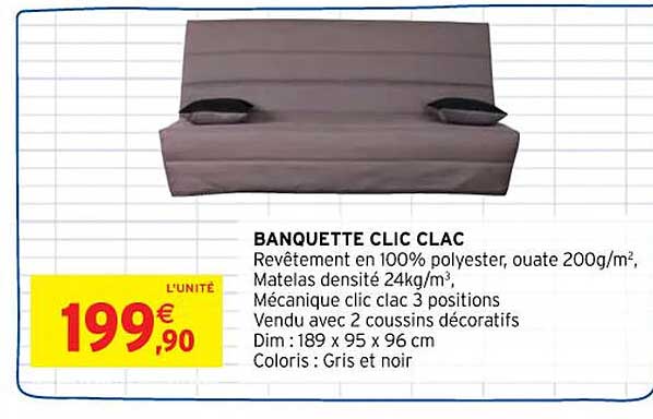 banquette clic clac