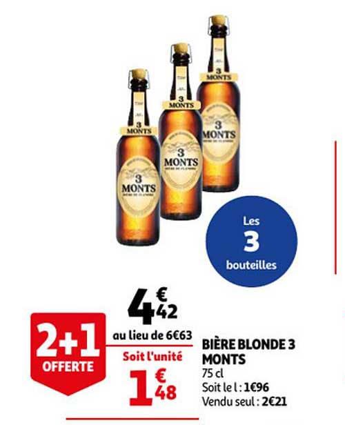 bière blonde 3 monts