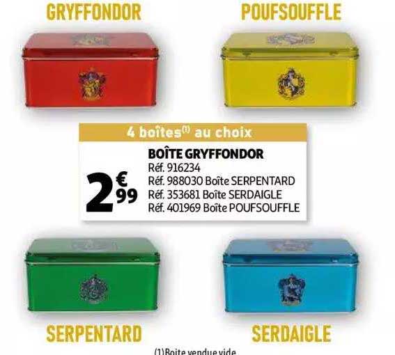 boîte gryffondor