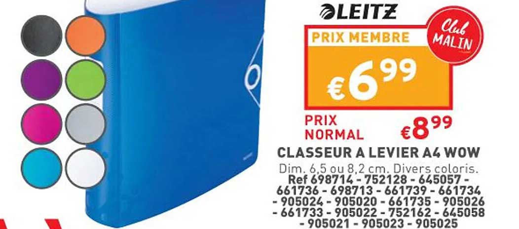 Classeur à Levier A4 Wow