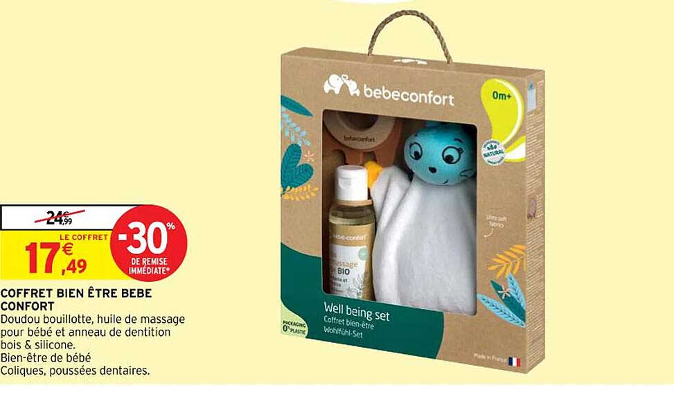 coffret bien être bébé confort