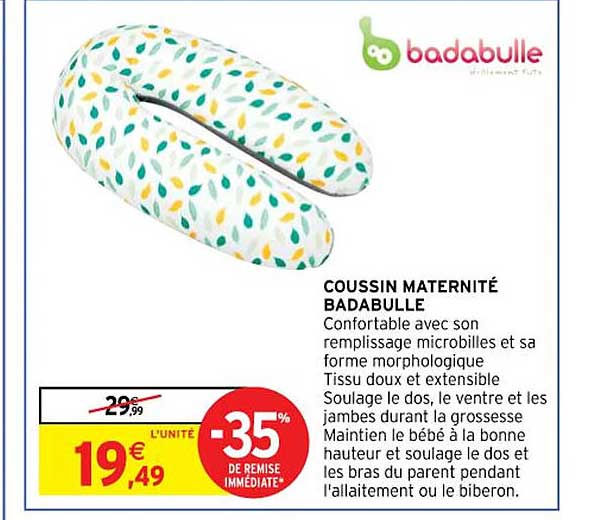 coussin maternité badabulle