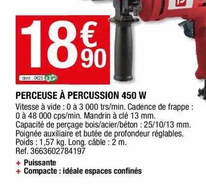 erceuse à percussion 450w