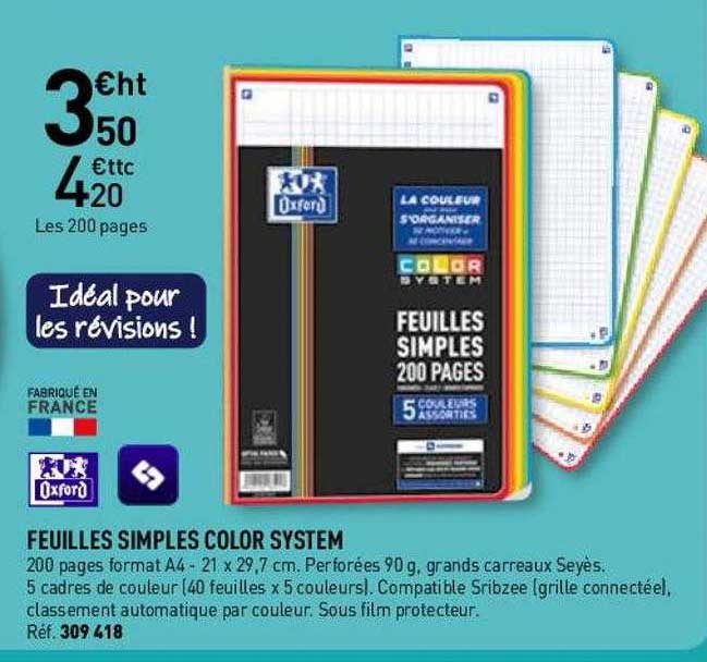 Feuilles Simples Color System