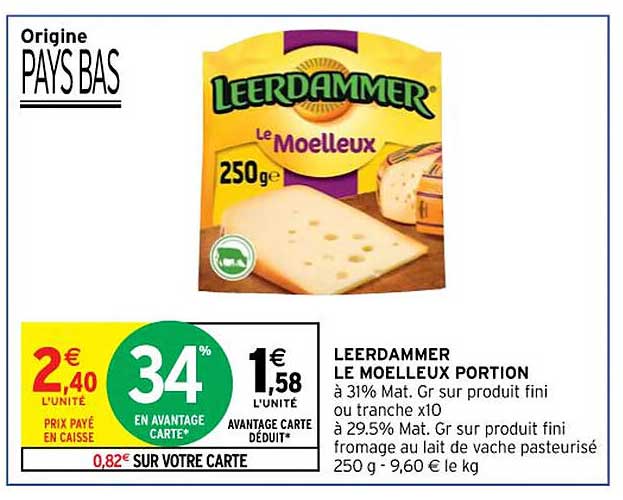 Leerdammer Le Moelleux Portion