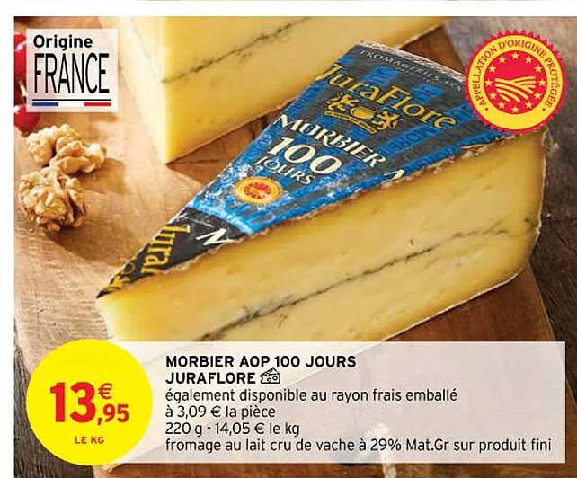 morbier aop 100 jours juraflore