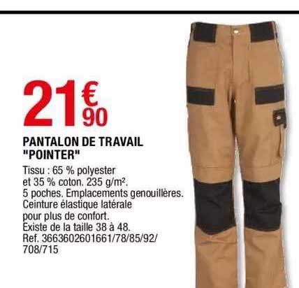 pantalon de travail "pointer"