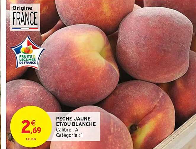 peche jaune et-ou blanche