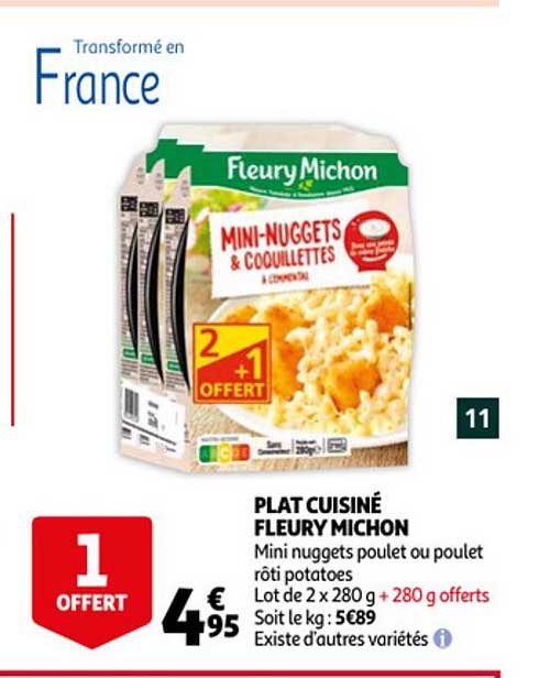 plat cuisiné fleury michon