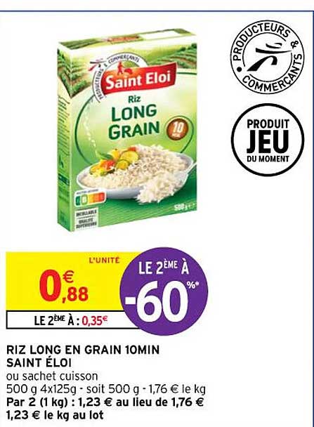riz long en grain 10min saint éloi