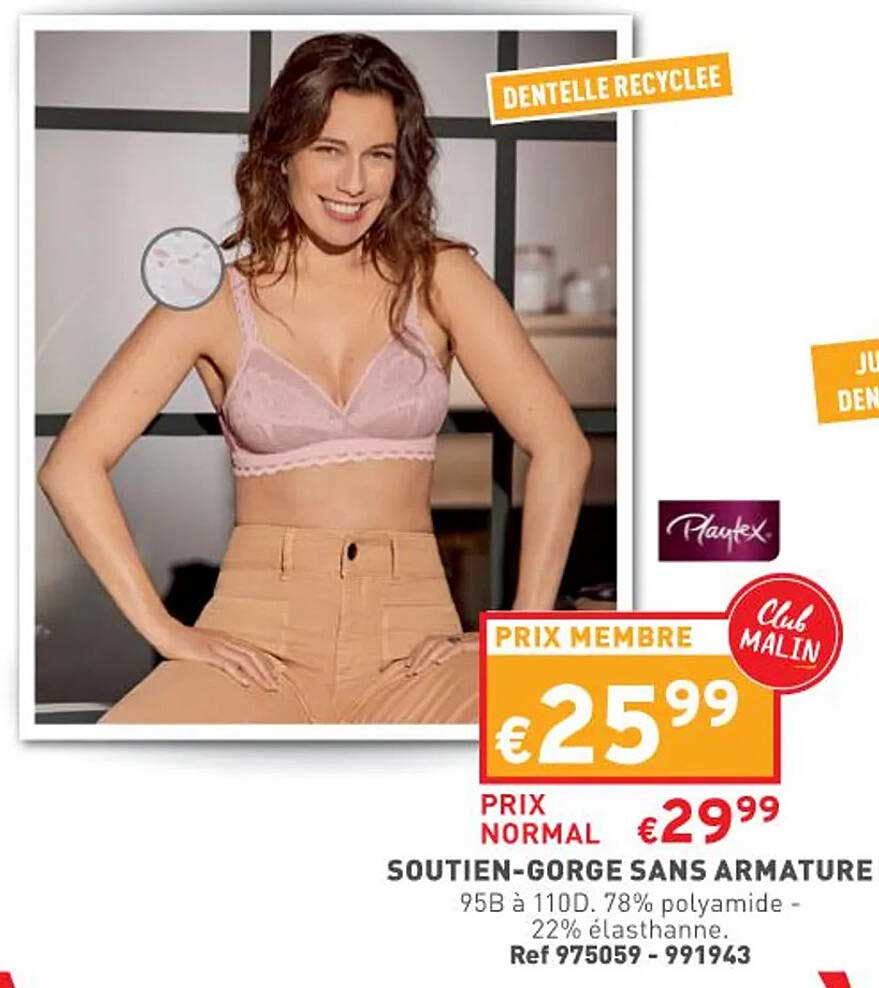 soutien-gorge sans armature