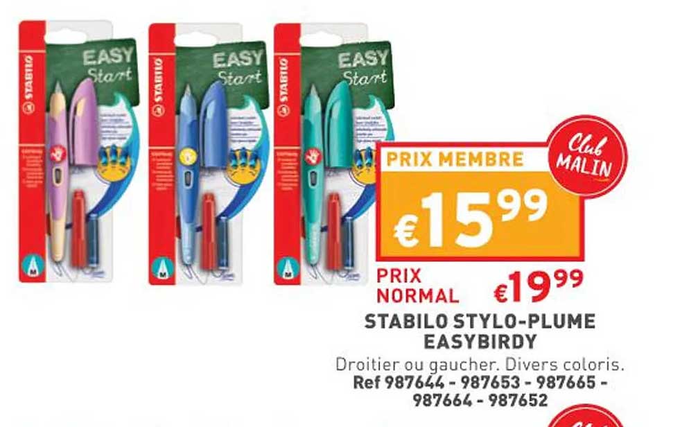 stylo-plume easybirdy stabilo