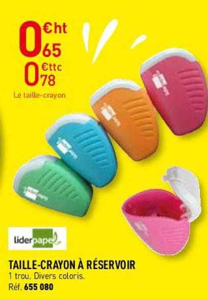 taille-crayon à réservoir