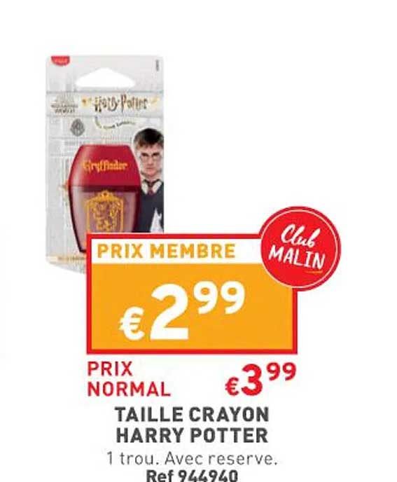 taille crayon harry potter