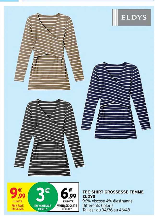 tee-shirt grossesse femme eldys