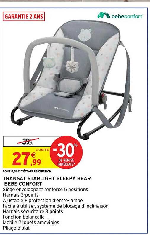 transat starlight sleepy bear bébé confort