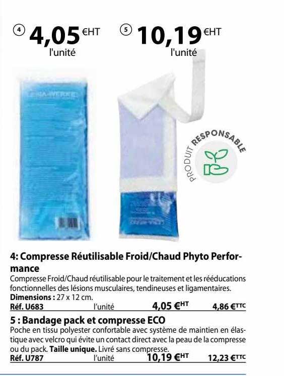 compresse réutilisable froid/chaud phyto performance