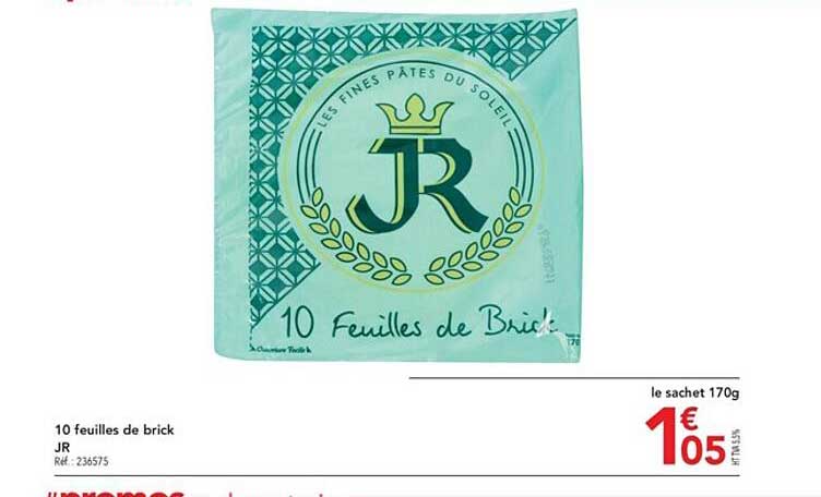 10 feuilles de brick jr