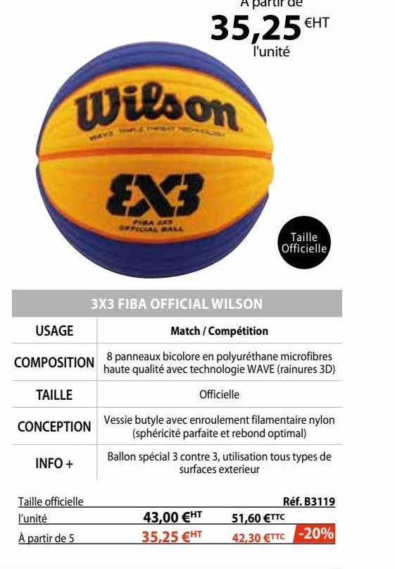 3x3 fiba official wilson