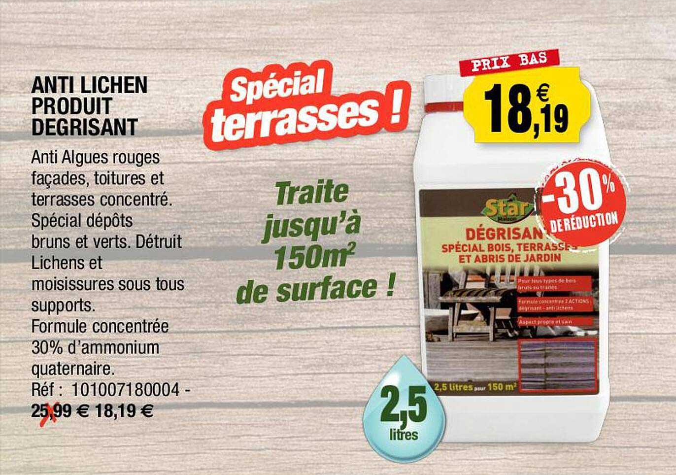 anti lichen produit dégrisant
