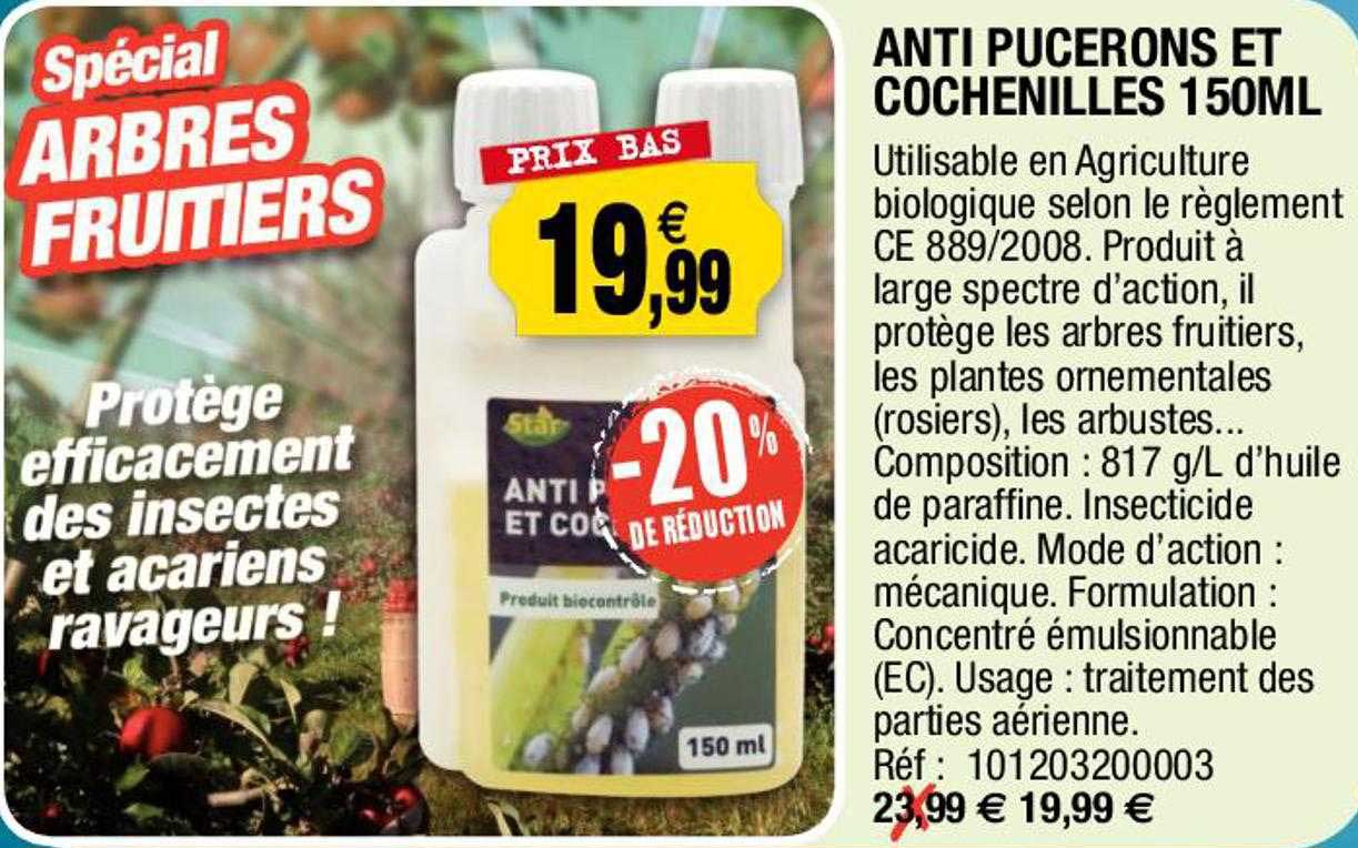 anti pucerons et cochenilles 150 ml