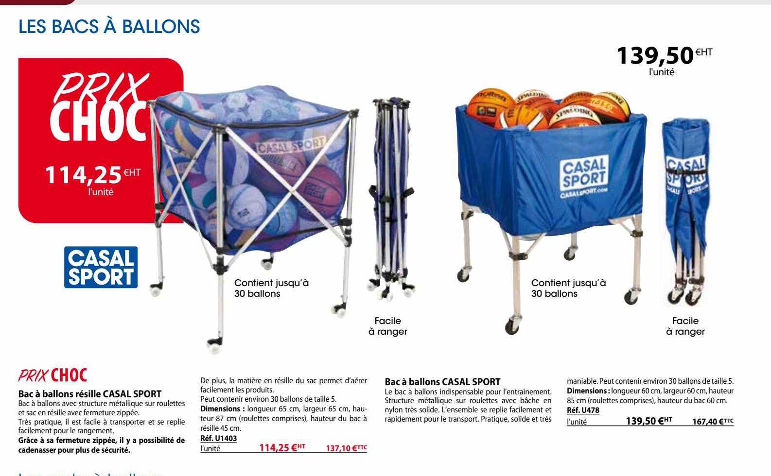 bac à ballons résille casal sport, bac à ballons casal sport