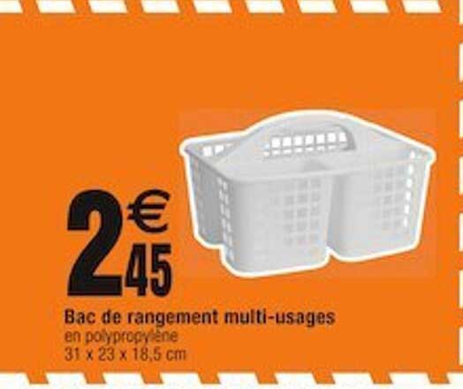 bac de rangement multi-usages