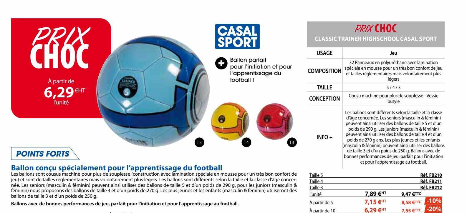 ballon conçu spécialement pour l'apprentissage du football