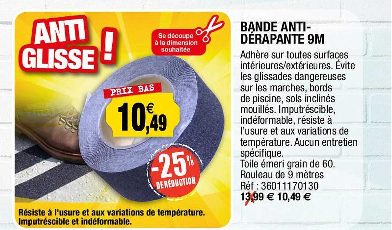 bande anti-dérapante 9m