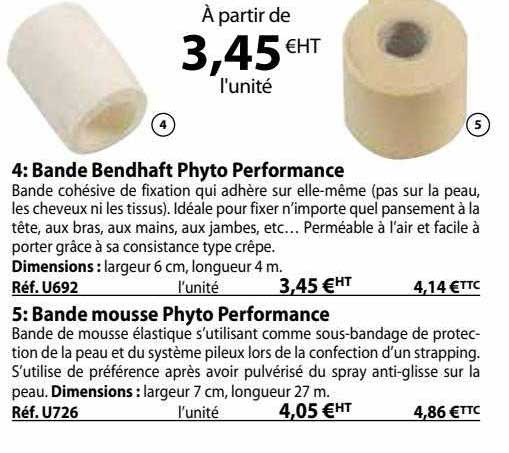 bande bendhaft phyto performance, bande mousse phyto performance