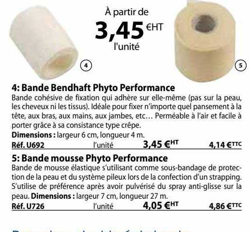bande bendhaft phyto performance, bande mousse phyto performance