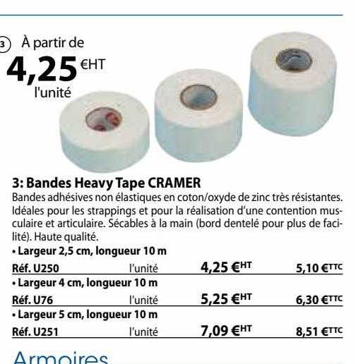 bandes heavy tape cramer