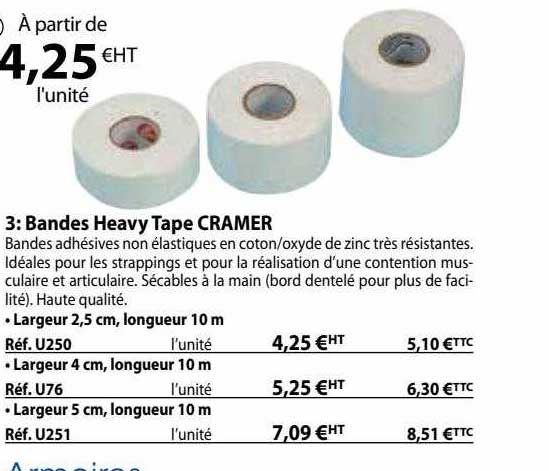 bandes heavy tape cramer