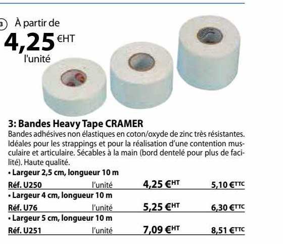 bandes heavy tape cramer