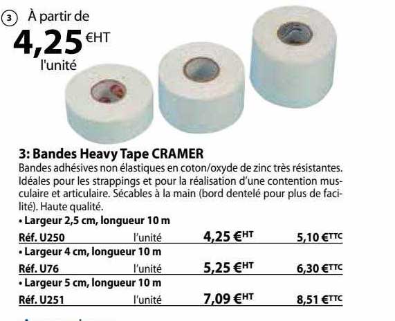 bandes heavy tape cramer