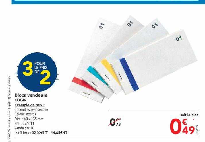 blocs vendeurs cogir
