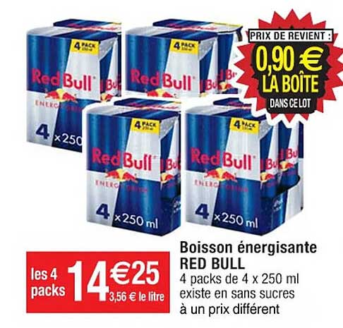 boisson énergisante red bull