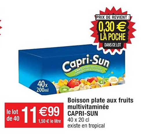 Boisson Plate Aux Fruits Multivitaminée Capri-sun