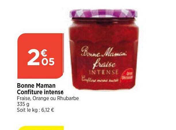 bonne maman confiture intense