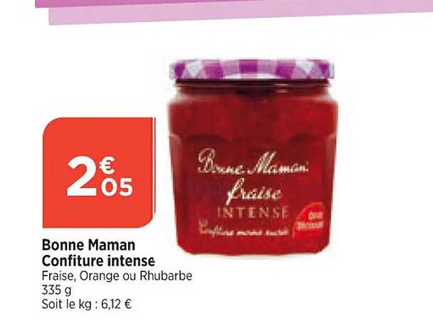 bonne maman confiture intense