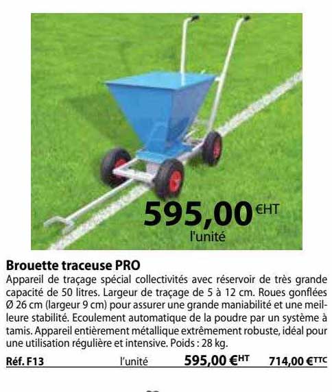 brouette traceuse pro