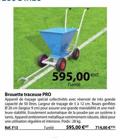 brouette traceuse pro