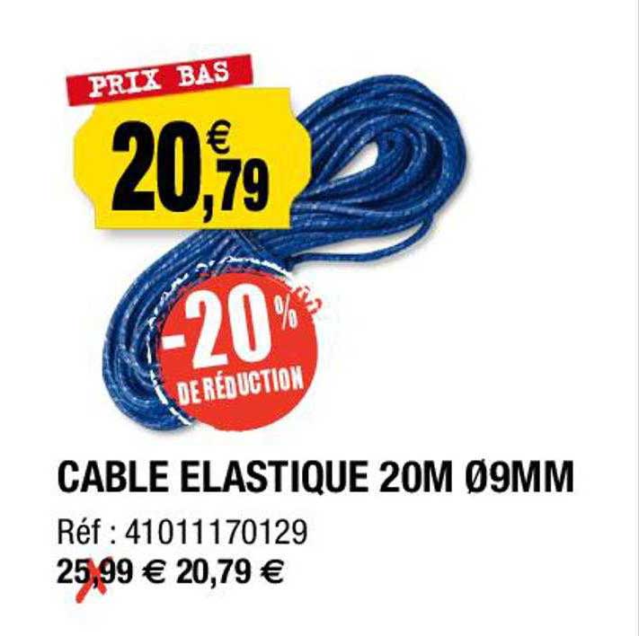Câble élastique 20m ø9mm