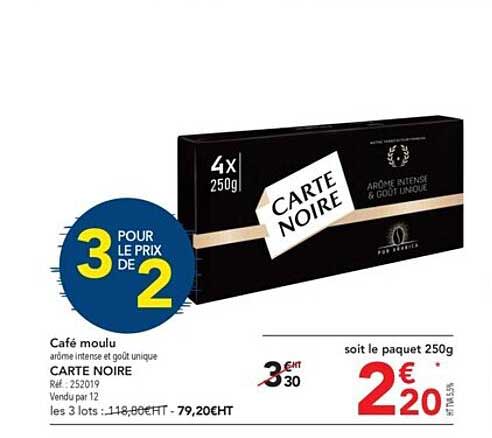 Café Moulu Carte Noire