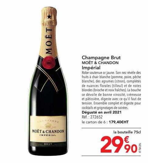 champagne brut moët & chandon impérial