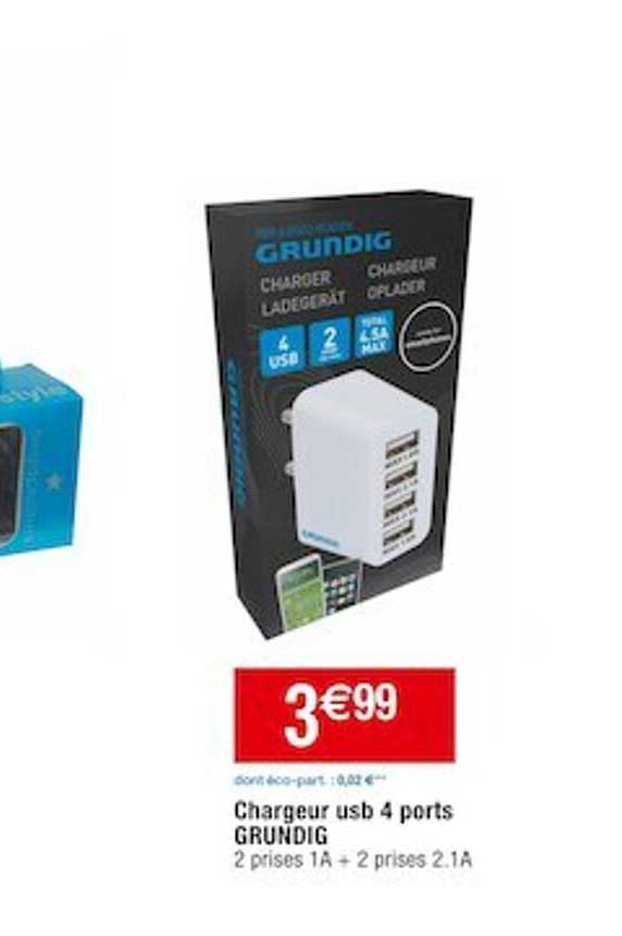 chargeur usb 4 ports grundig