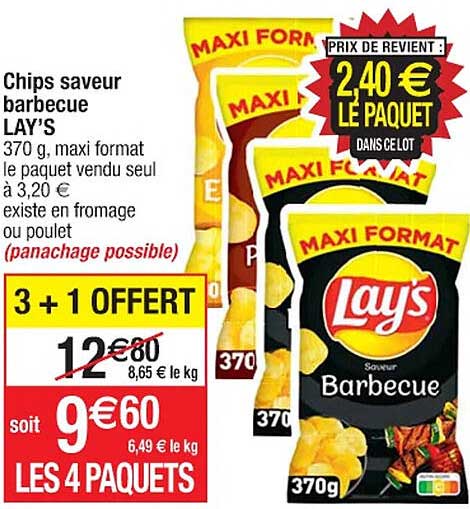 Chips Saveur Barbecue Lay's
