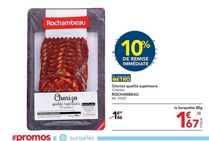 Chorizo Qualité Supérieure Rochambeau
