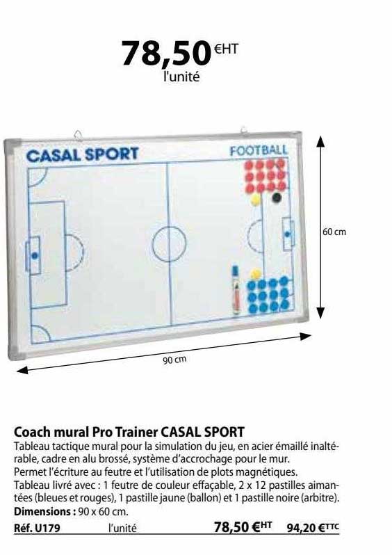 Coach Mural Pro Trainer Casal Sport